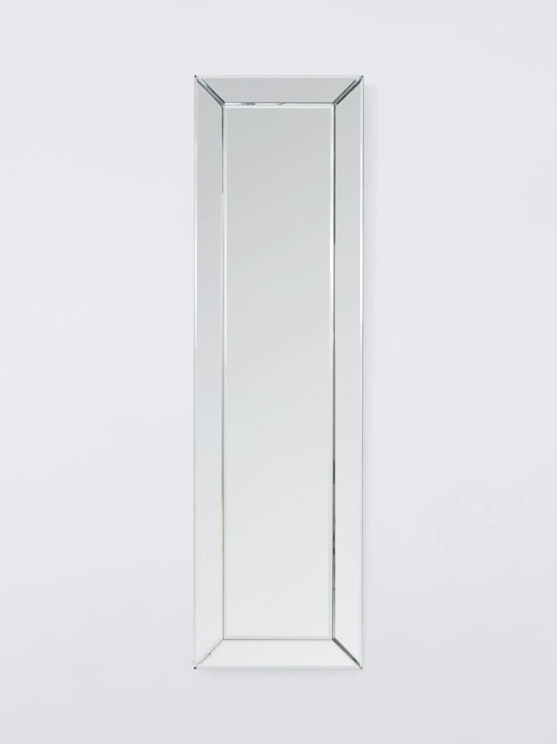 John Lewis bevelled full-length wall mirror clear 140x40cm, imported from the UK
