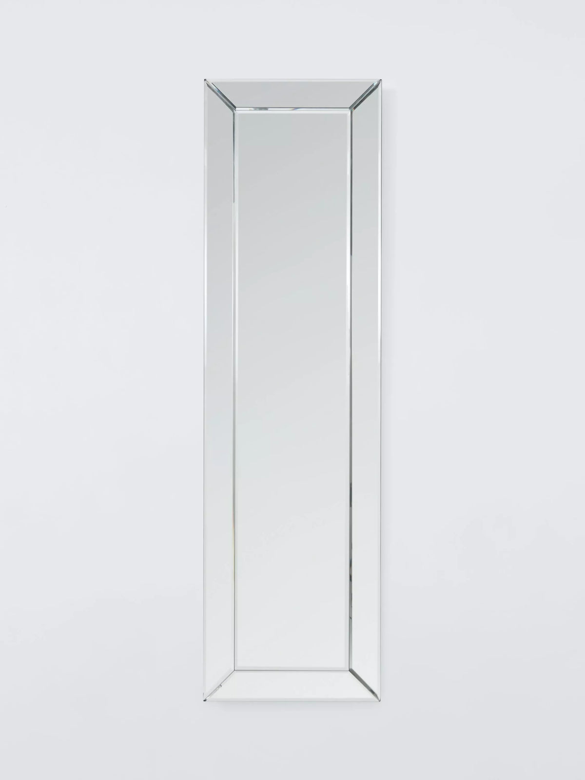 John Lewis bevelled full-length wall mirror clear 140x40cm, imported from the UK