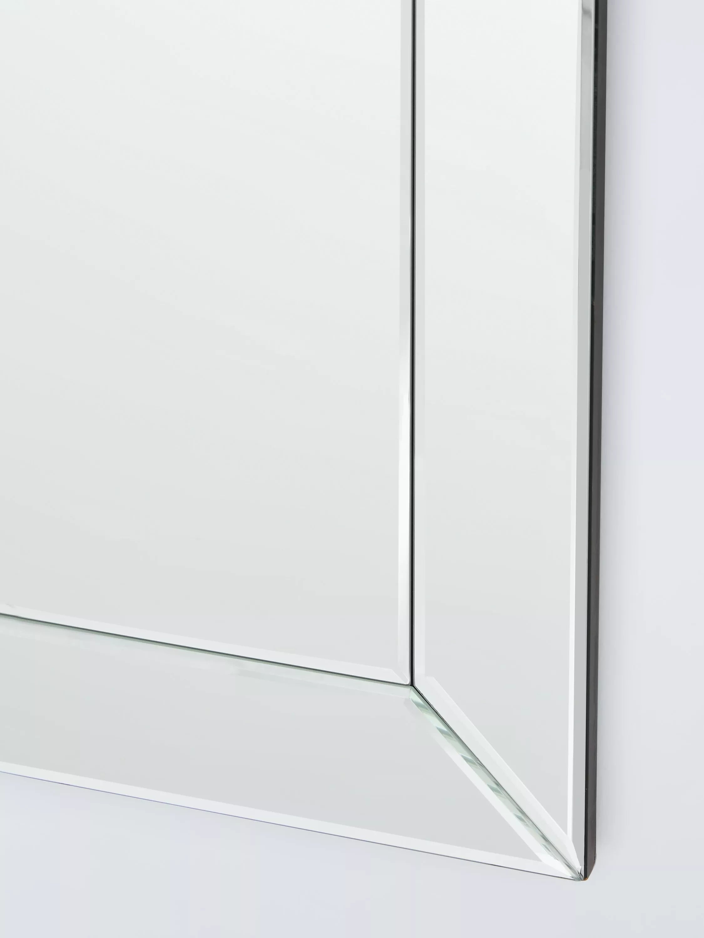 John Lewis bevelled full-length wall mirror clear 140x40cm, imported from the UK