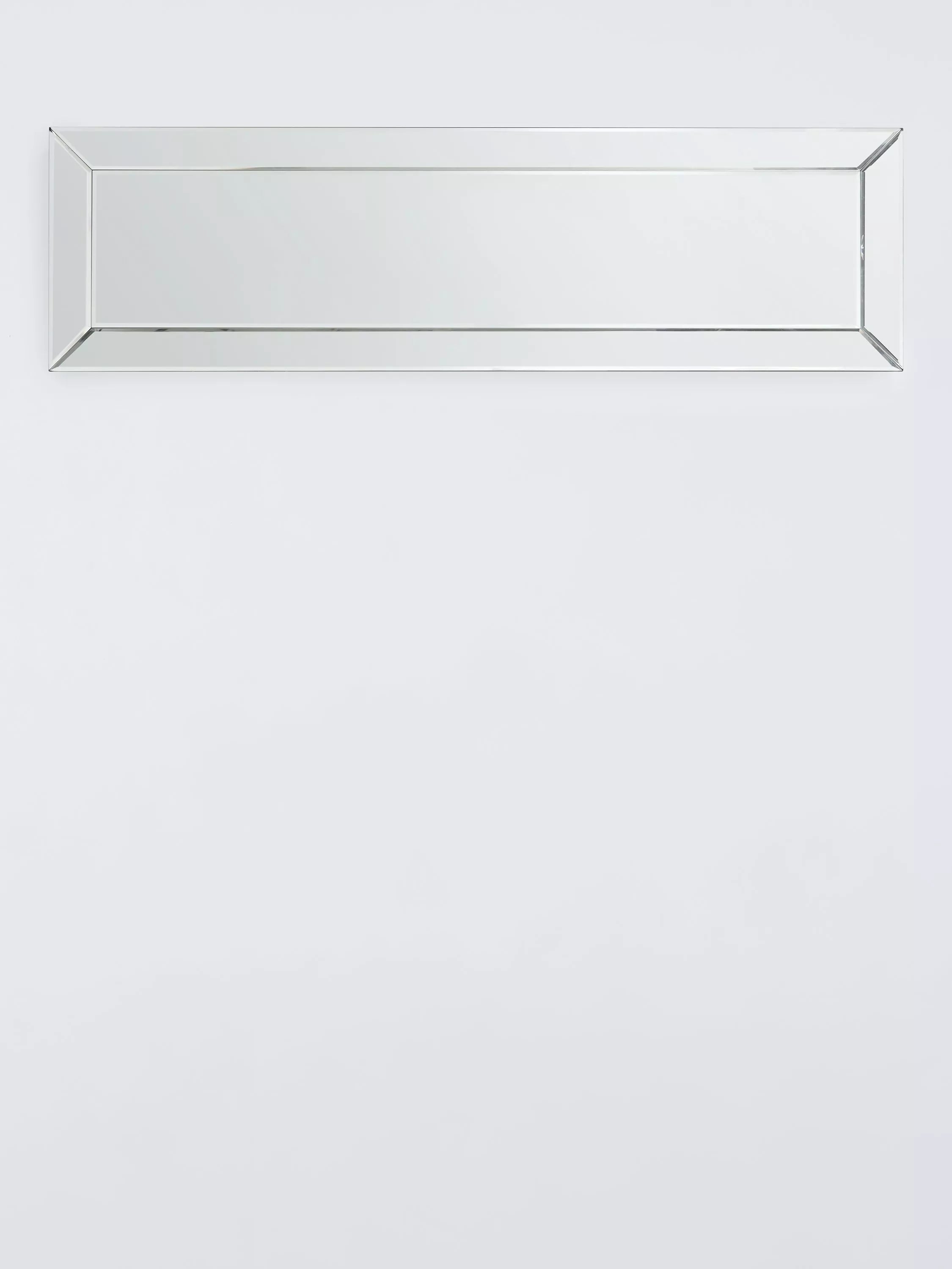 John Lewis bevelled full-length wall mirror clear 140x40cm, imported from the UK