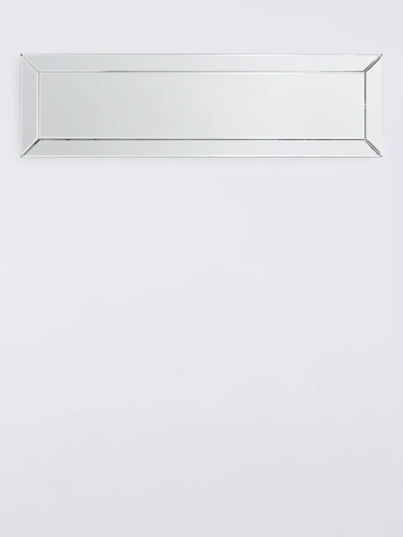 John Lewis bevelled full-length wall mirror clear 140x40cm, imported from the UK