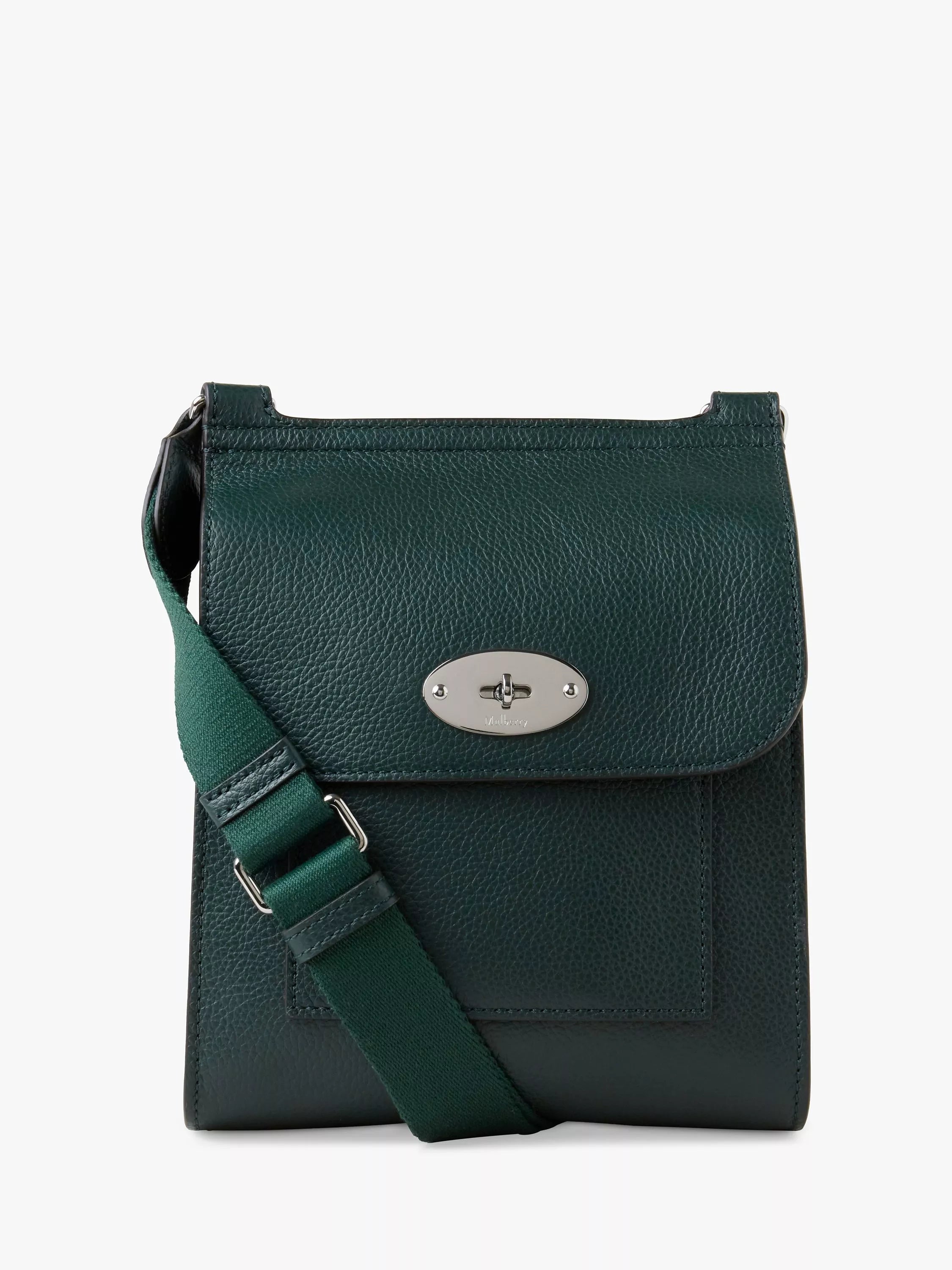 Petit Sac Bandoulière en Cuir Grain Classique Antony de Mulberry