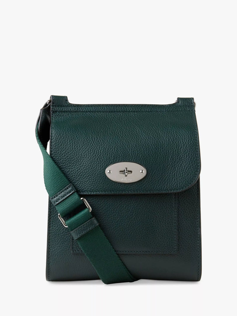 Petit Sac Bandoulière en Cuir Grain Classique Antony de Mulberry
