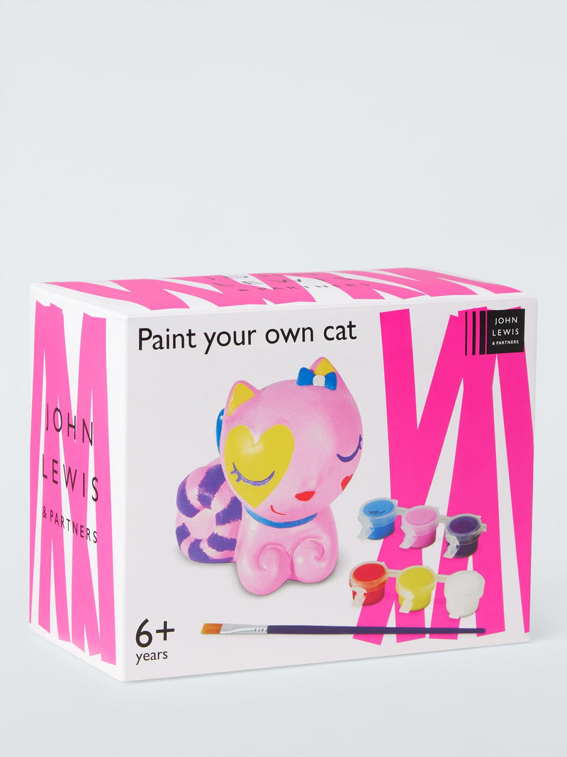 John Lewis paint your own sleepy kitty craft kit, UK version
