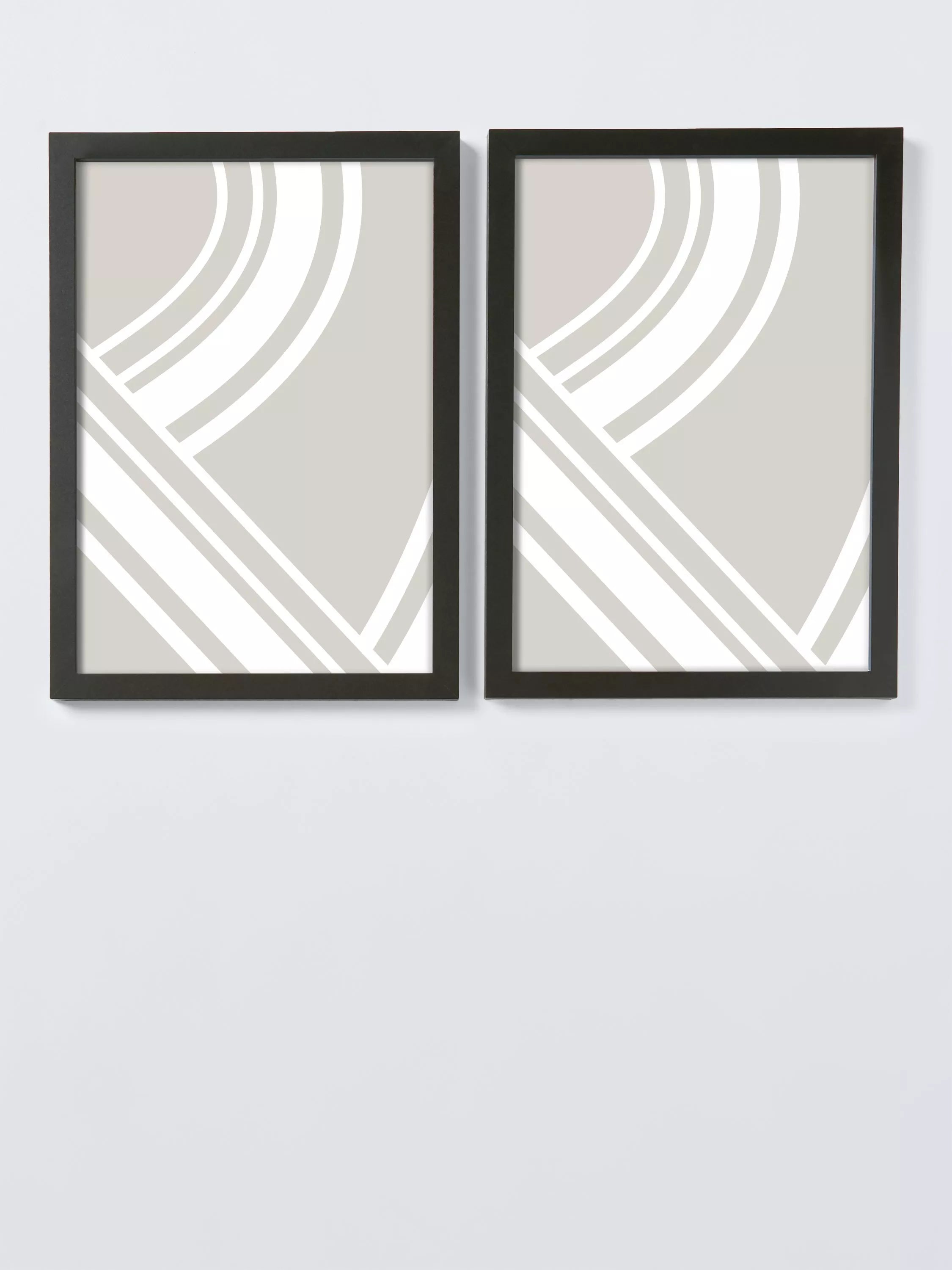 John Lewis A4 poster frame set of 2 black - British product