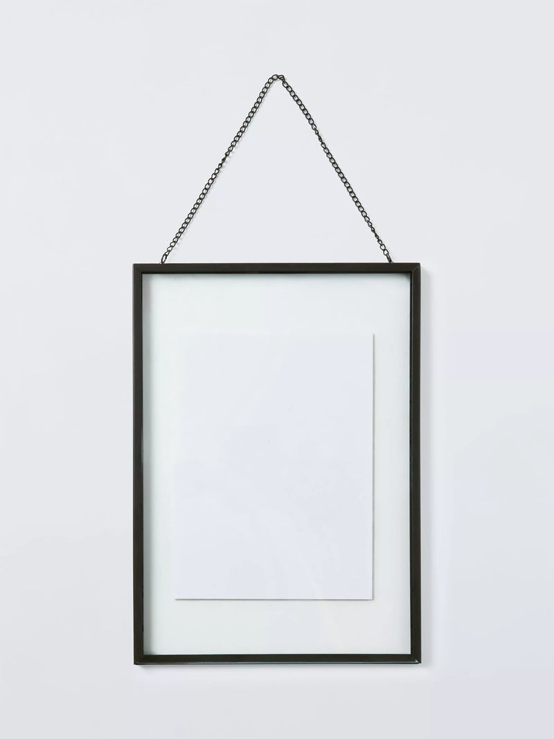 John Lewis metal hanging photo frame A4 black (British brand)