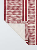 John Lewis X Collagerie ikat stripe table runner red - British product