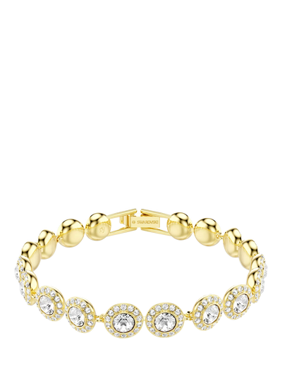 John Lewis Swarovski Angel Crystal Bracelet Gold Shiny 16.5cm- Buy online at McGrocer