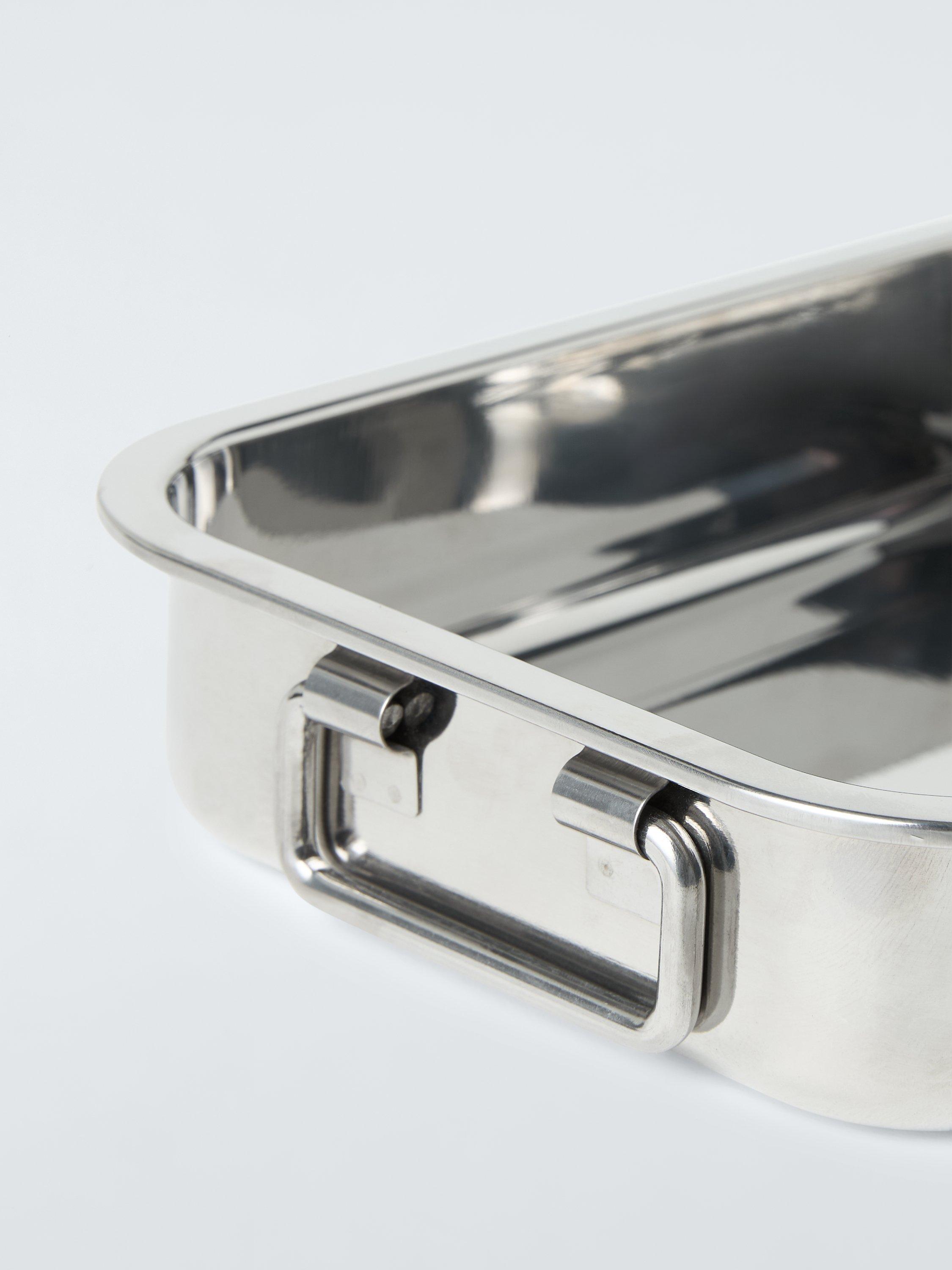 John Lewis stainless steel roasting tray 25cm - British product