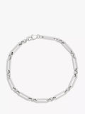 BARTLETT LONDON paperclip chain link bracelet silver, UK version