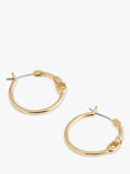 Coach gold hoop earrings sculpted C 19mm - British product