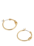 Coach gold hoop earrings sculpted C 19mm - British product