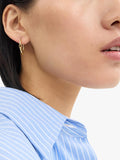 Coach gold hoop earrings sculpted C 19mm - British product