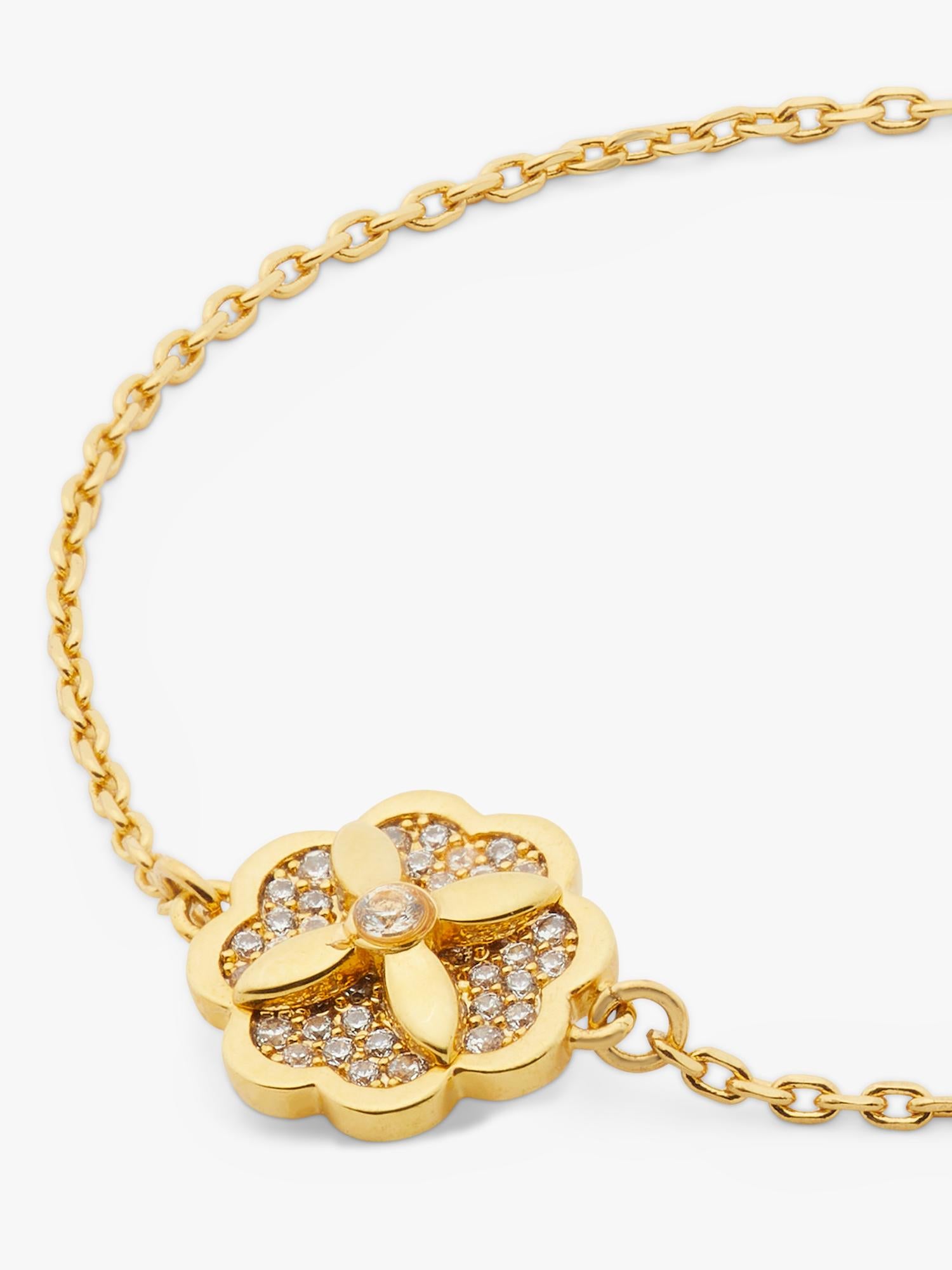 kate spade new york cubic zirconia chain bracelet - British product