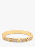 Kate Spade New York Bloom Crystal Hinge Bangle Clear Gold