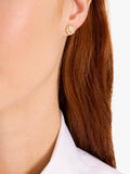 Kate Spade Bloom stud earrings with cubic zirconia, imported from the UK