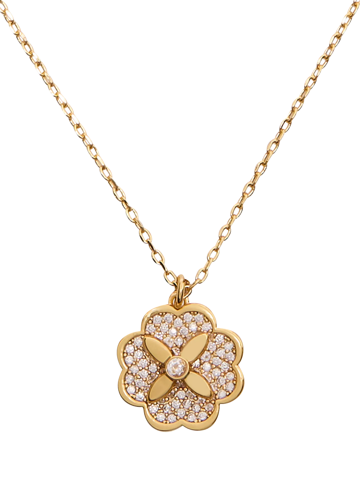 kate spade new york Bloom Cubic Zirconia pendant necklace 40.64cm - British product