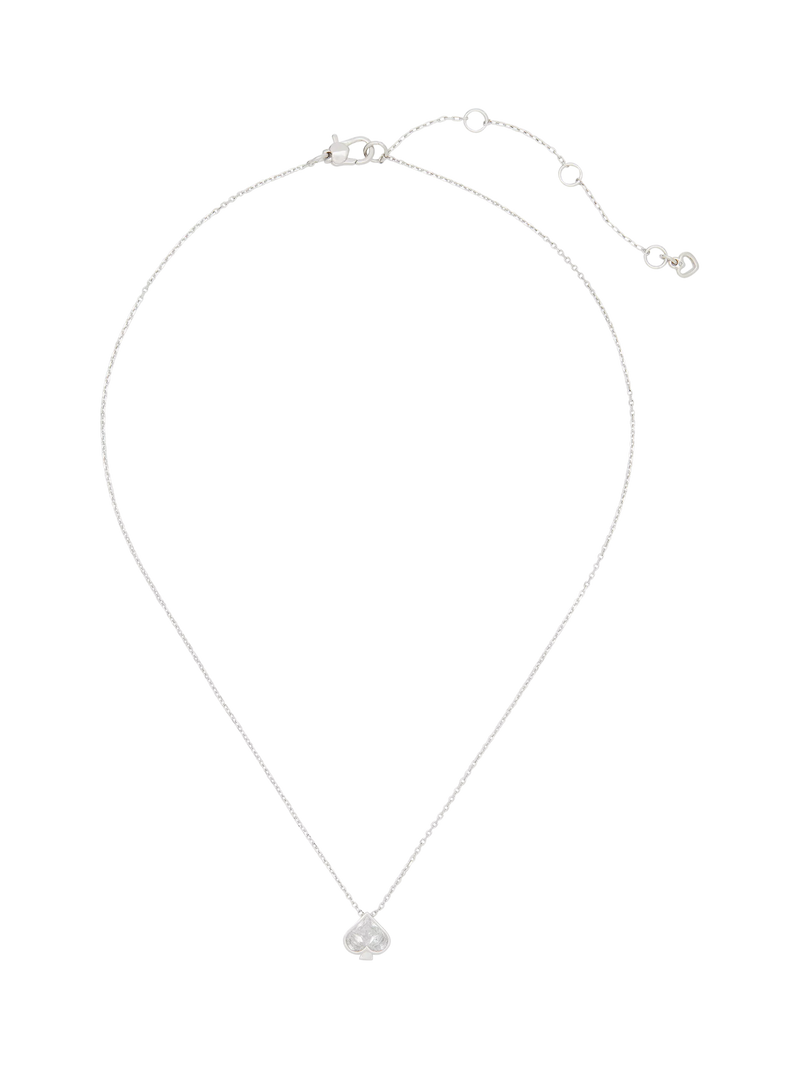 Kate Spade New York mini cubic zirconia spade pendant necklace gold-tone brass (British brand)
