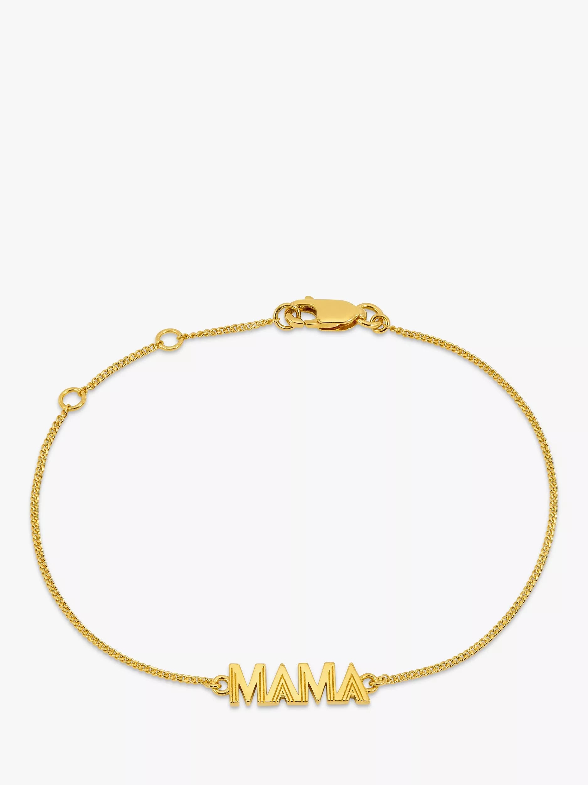 Rachel Jackson Art Deco Mama bracelet gold plated, imported from the UK