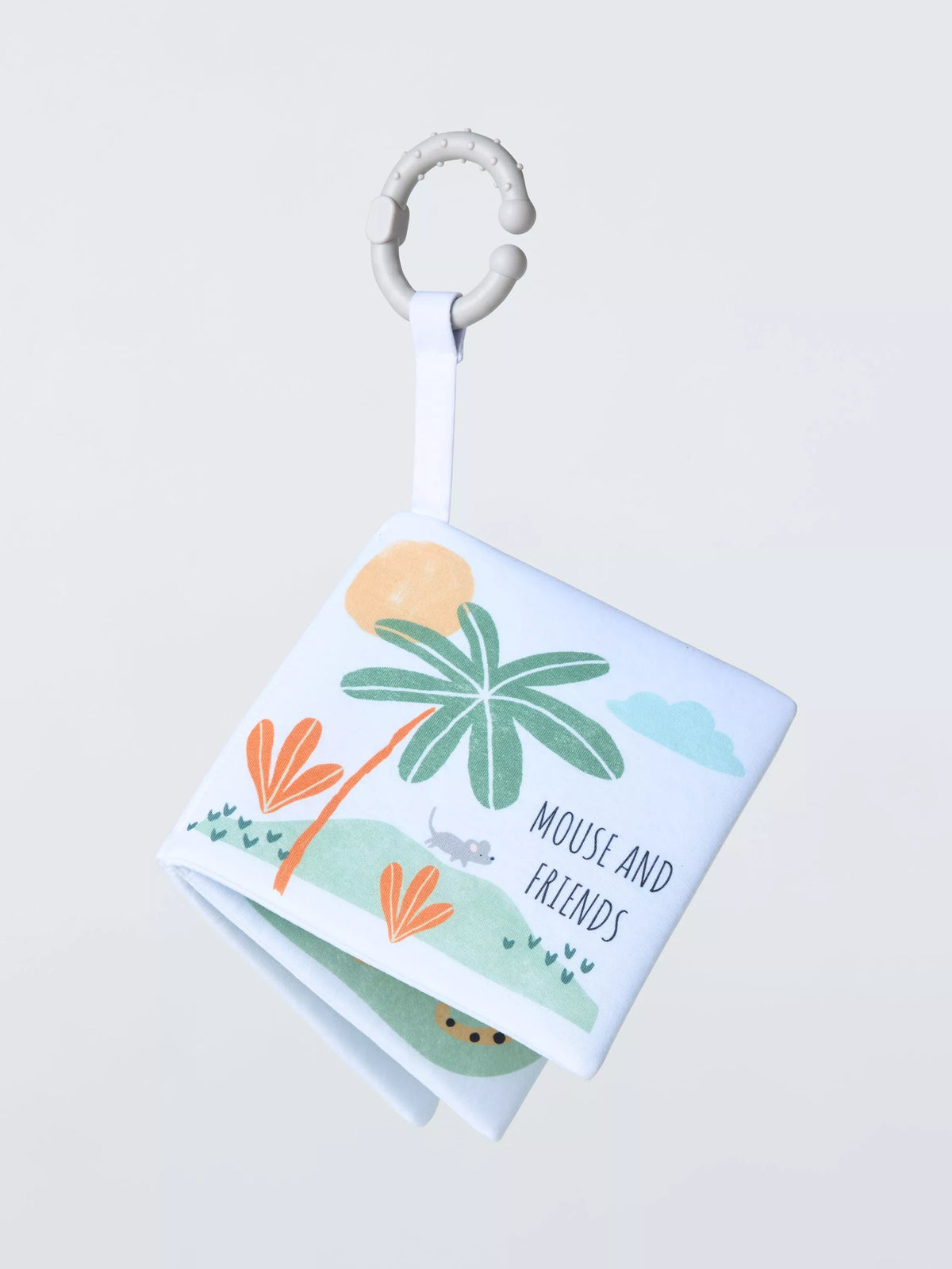 John Lewis jungle soft sensory book with teether ring, UK version