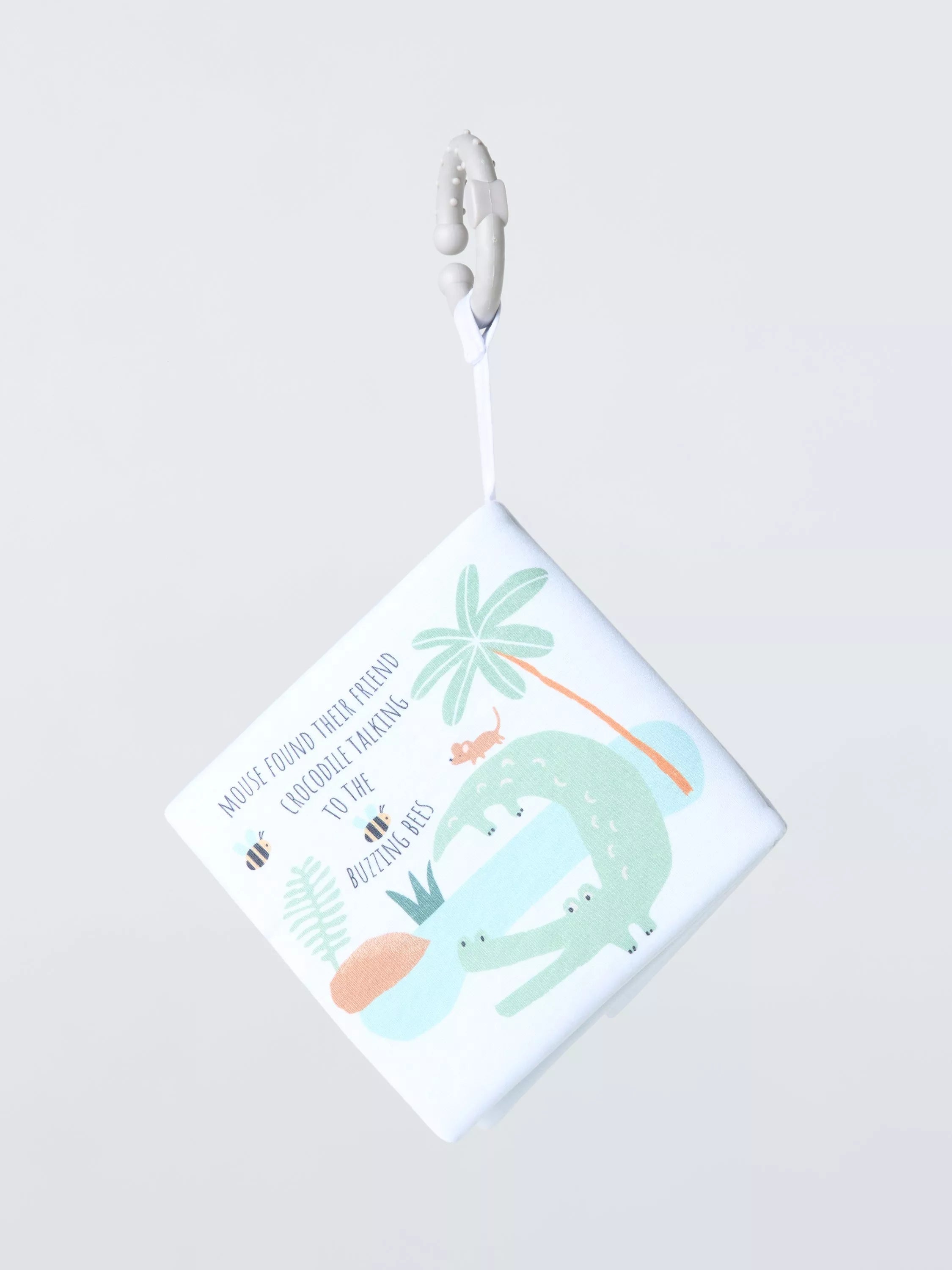 John Lewis jungle soft sensory book with teether ring, UK version