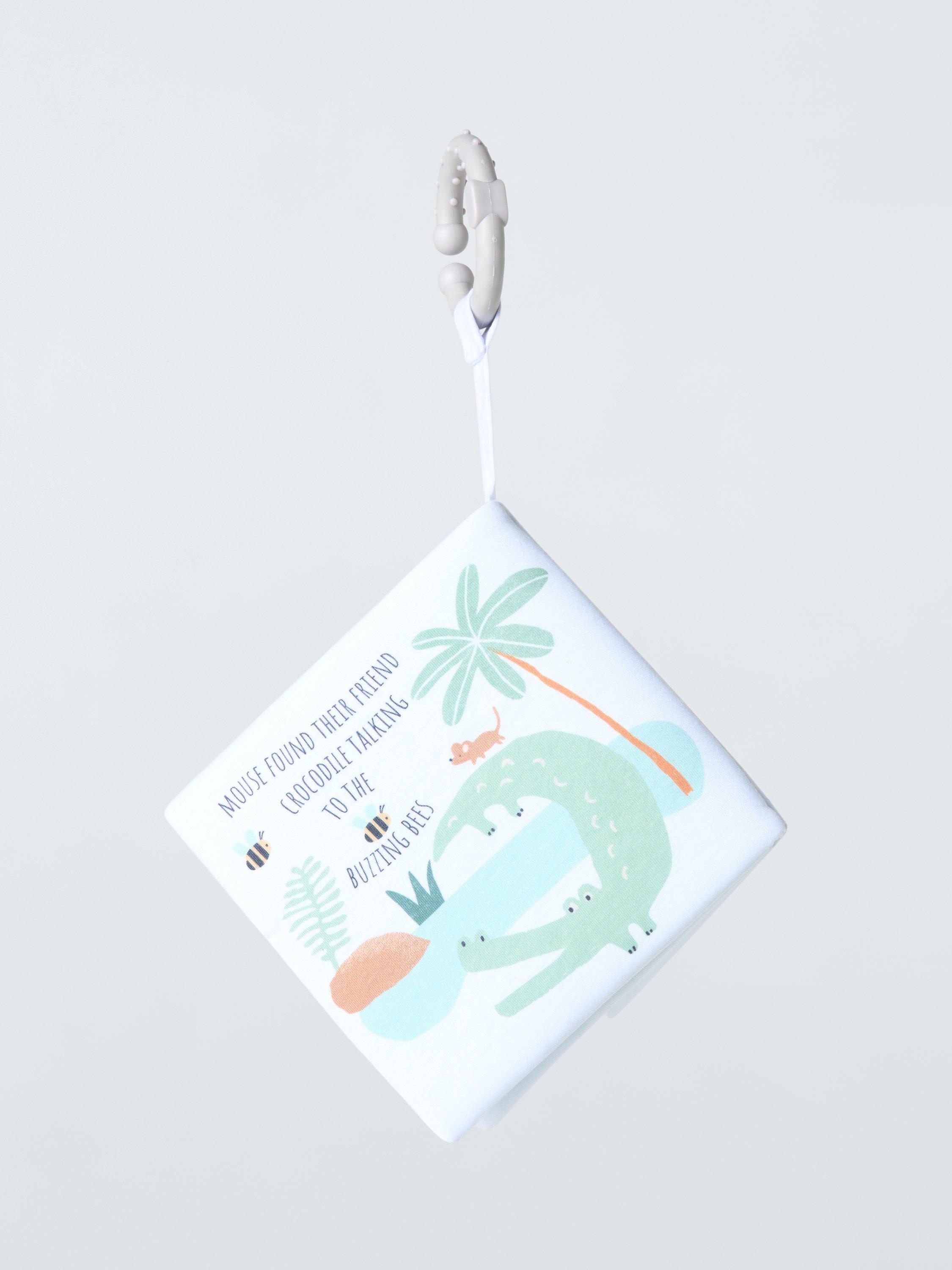 John Lewis jungle soft sensory book with teether ring, UK version