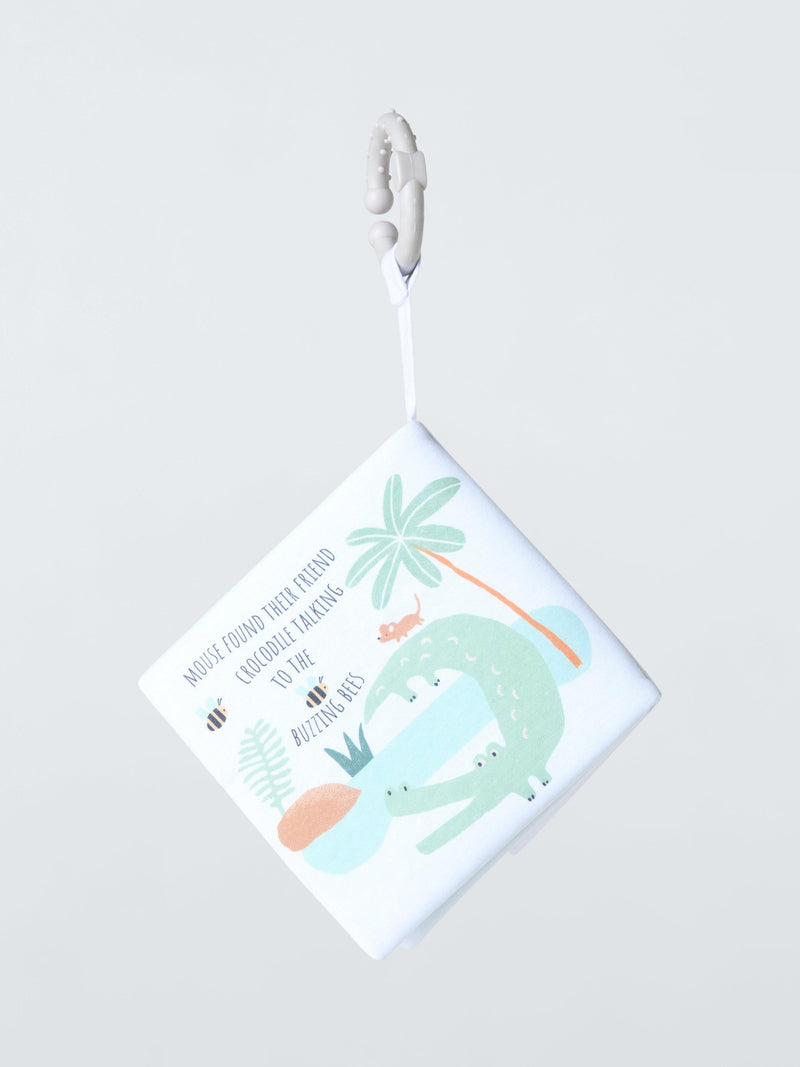 John Lewis jungle soft sensory book with teether ring, UK version