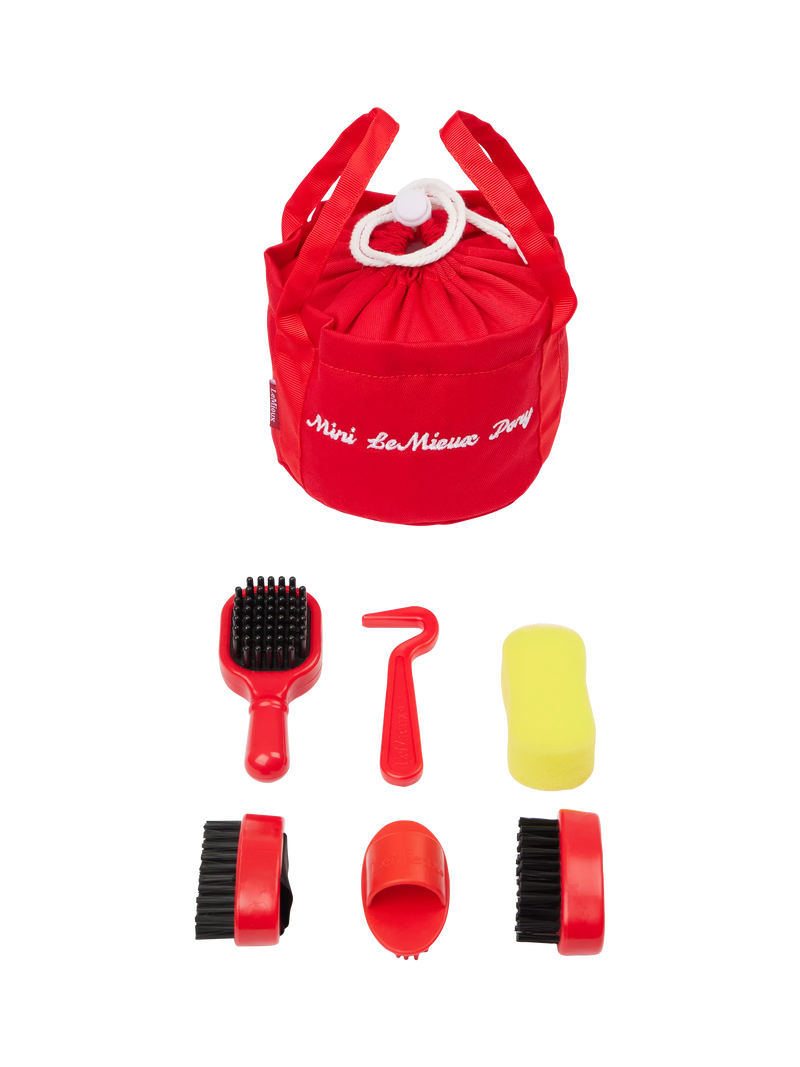 LeMieux Pony Grooming Kit Red, UK version