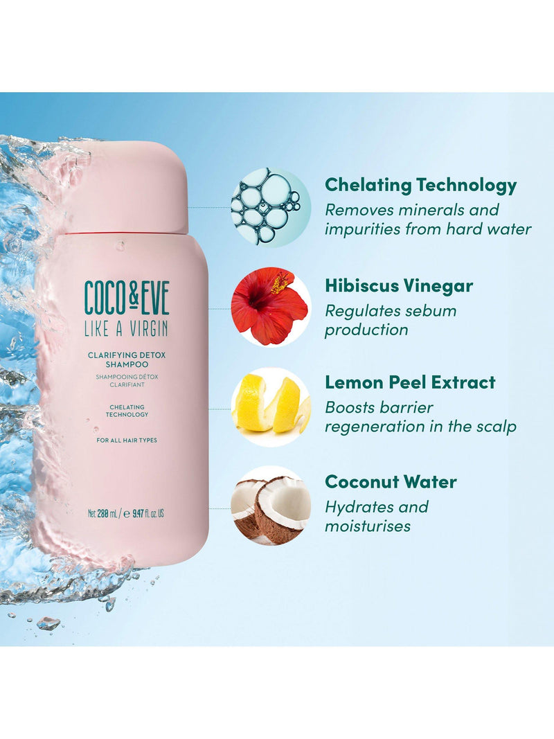 Coco & Eve Like A Virgin Clarifying Detox Shampoo 280ml - British product