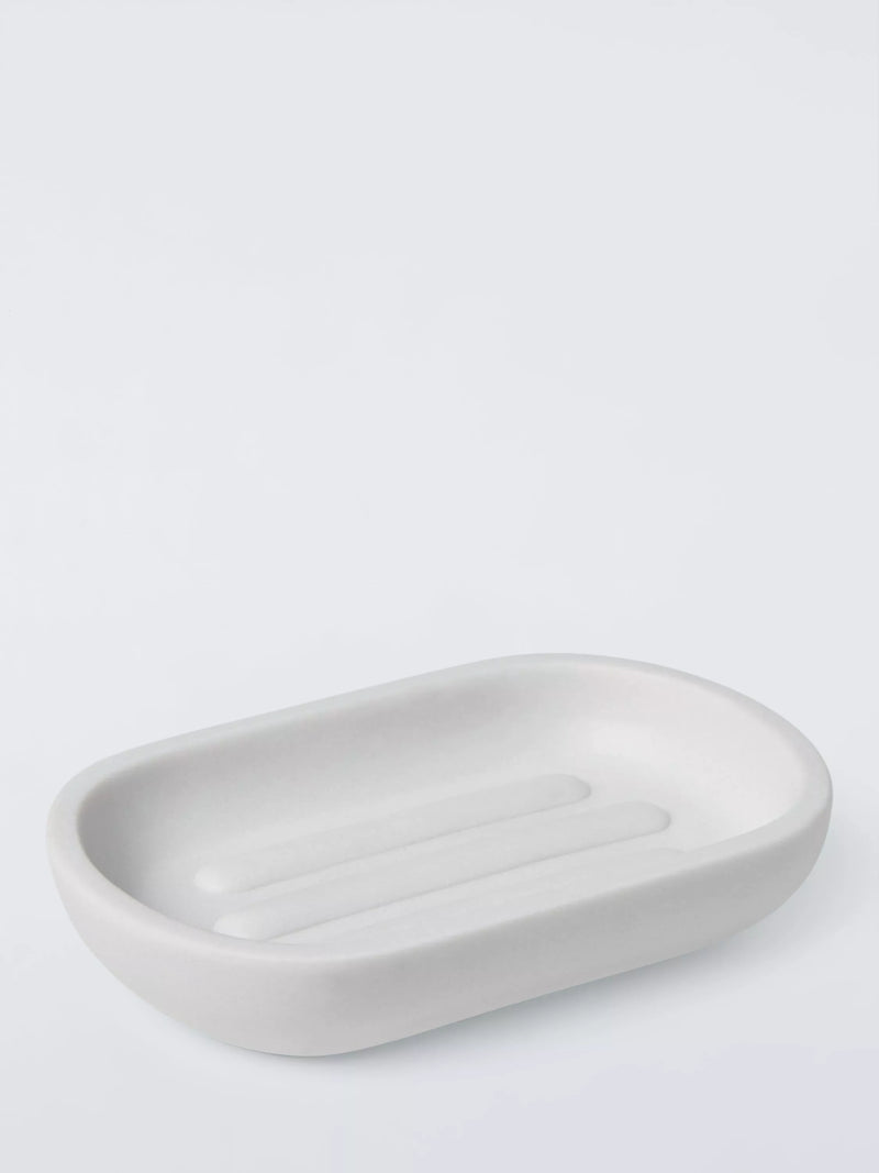 John Lewis Drift Soap Dish - White