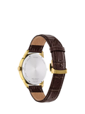 Citizen Eco-Drive chronograph watch 44mm brown leather strap (British brand)