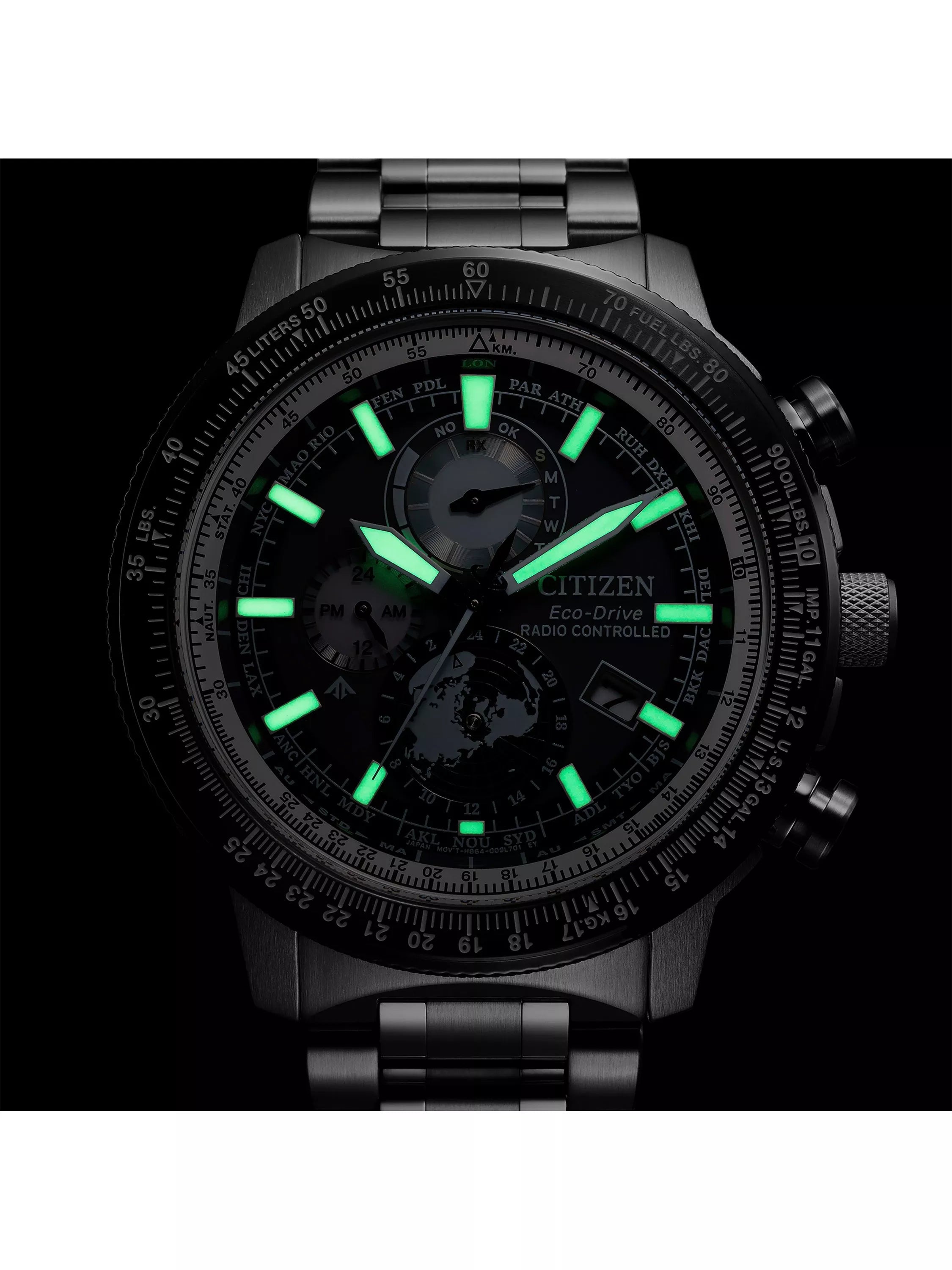 Citizen Pro Master Chronograph Eco-Drive watch 46mm, UK version