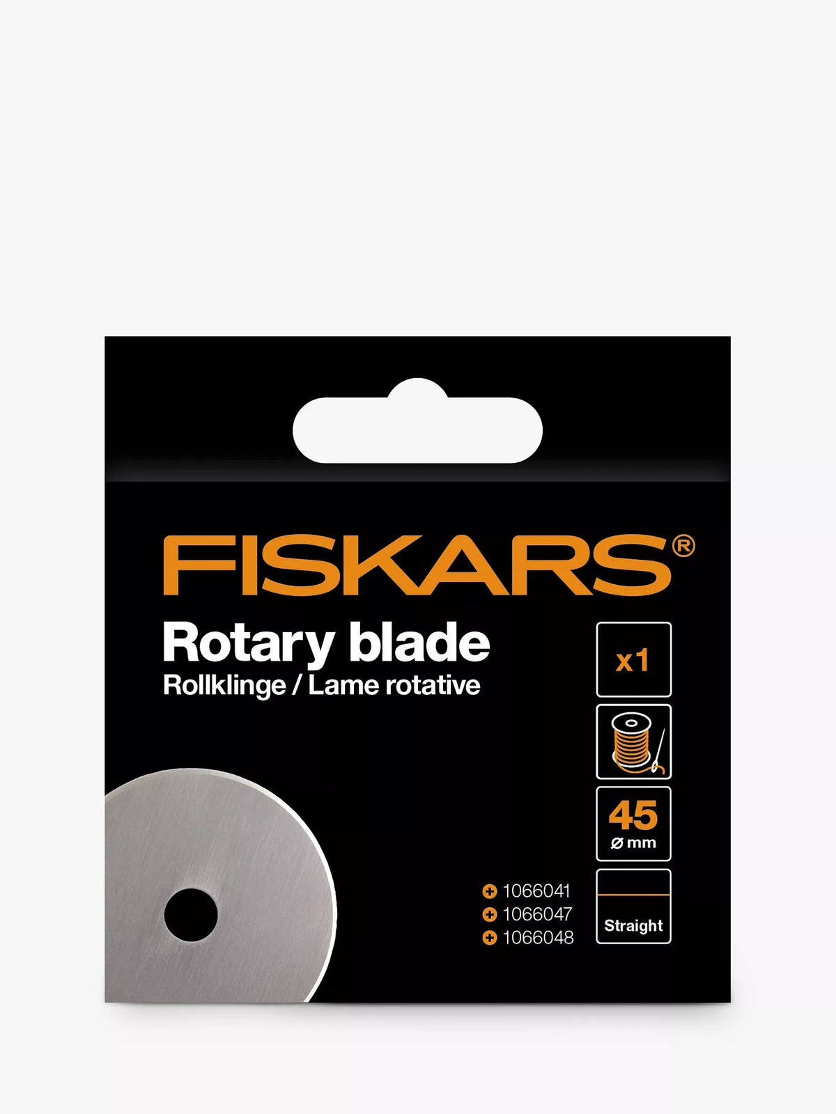 Fiskars rotary straight blade 45mm, imported from the UK