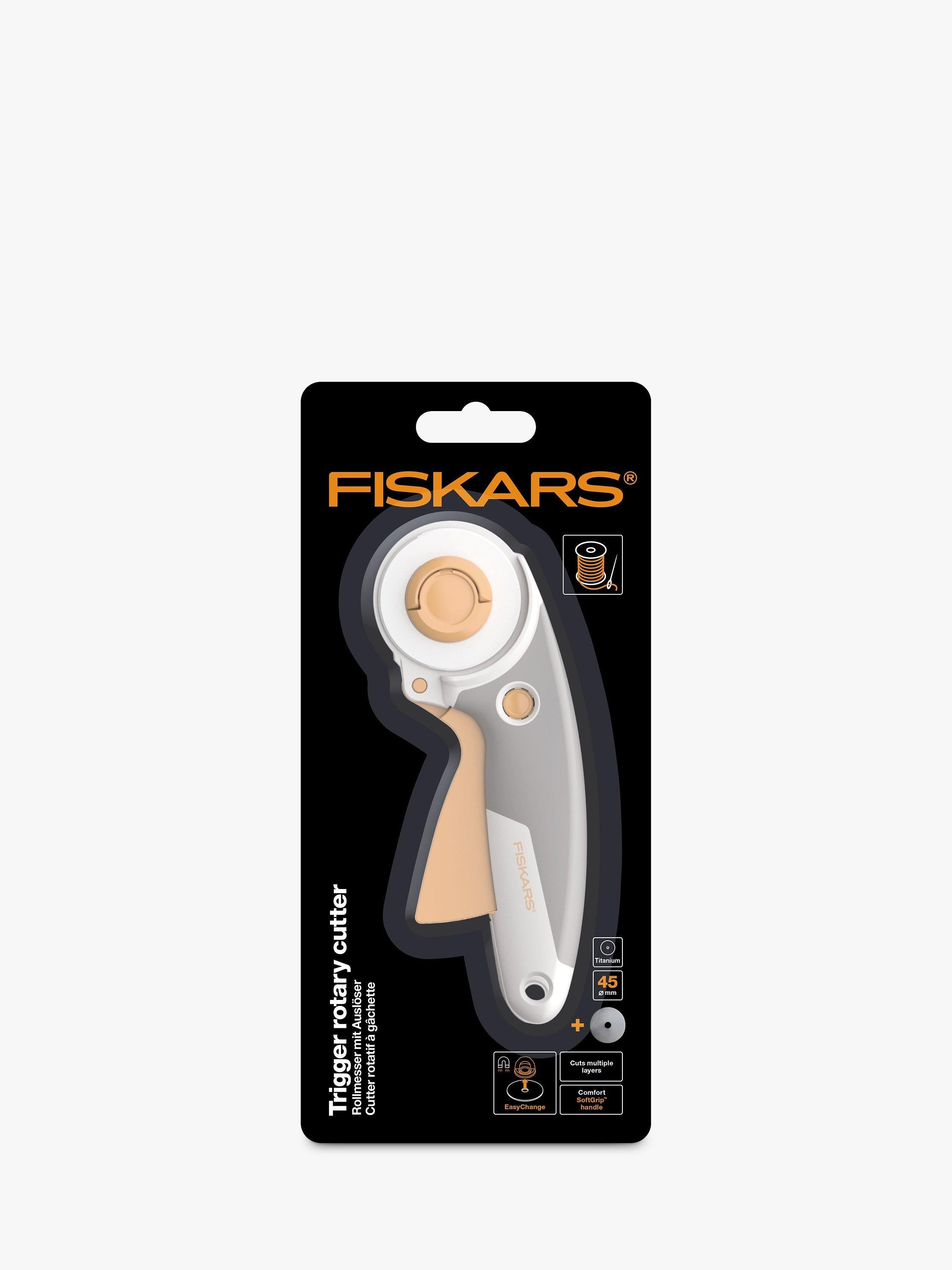 Fiskars trigger rotary cutter 45mm titanium blade, UK version