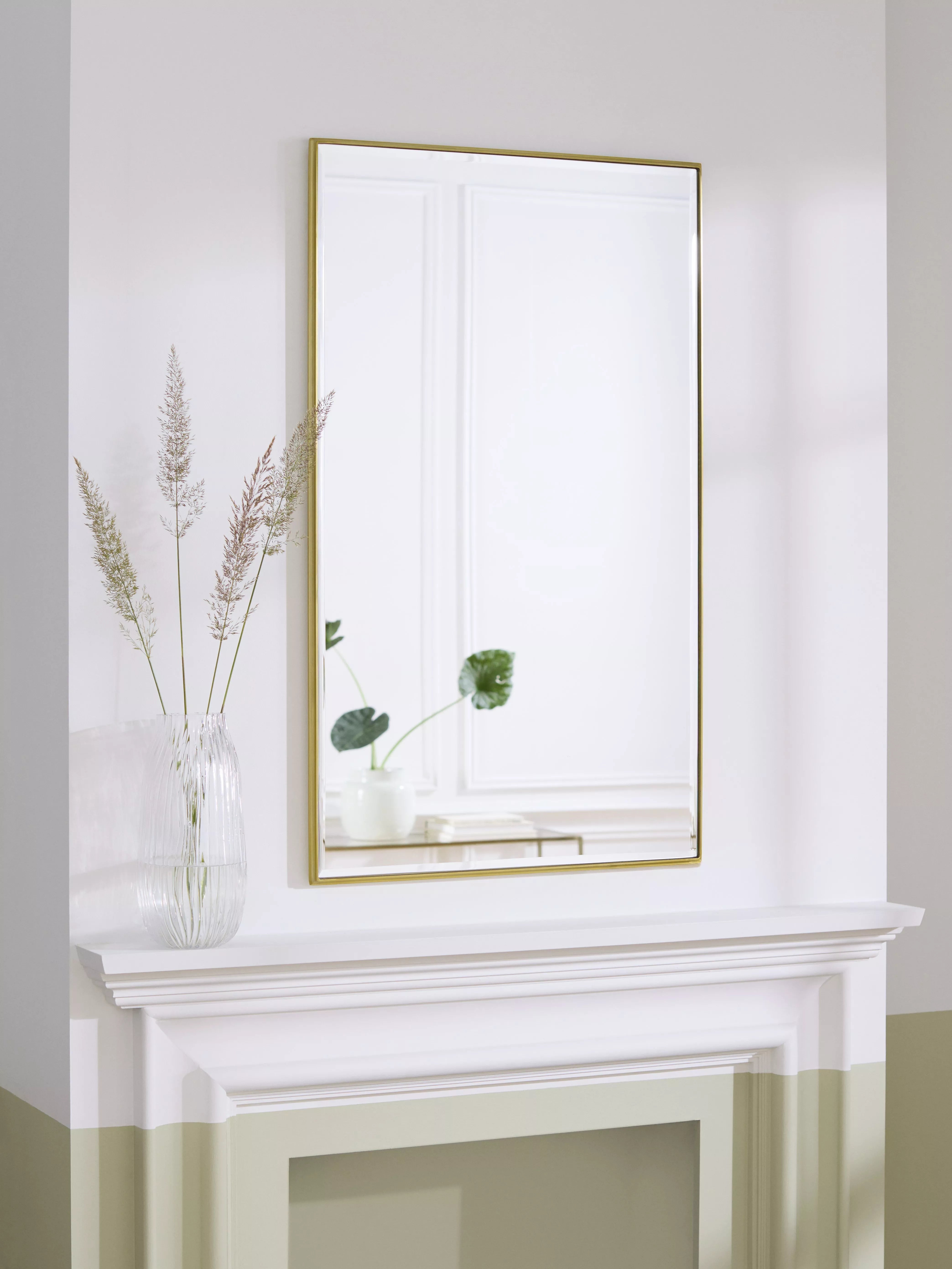John Lewis wall mirror rectangular aluminium 100x60cm - British product