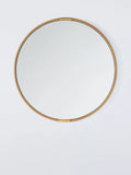 John Lewis Knurl round wall mirror 63cm antique metallic - British product
