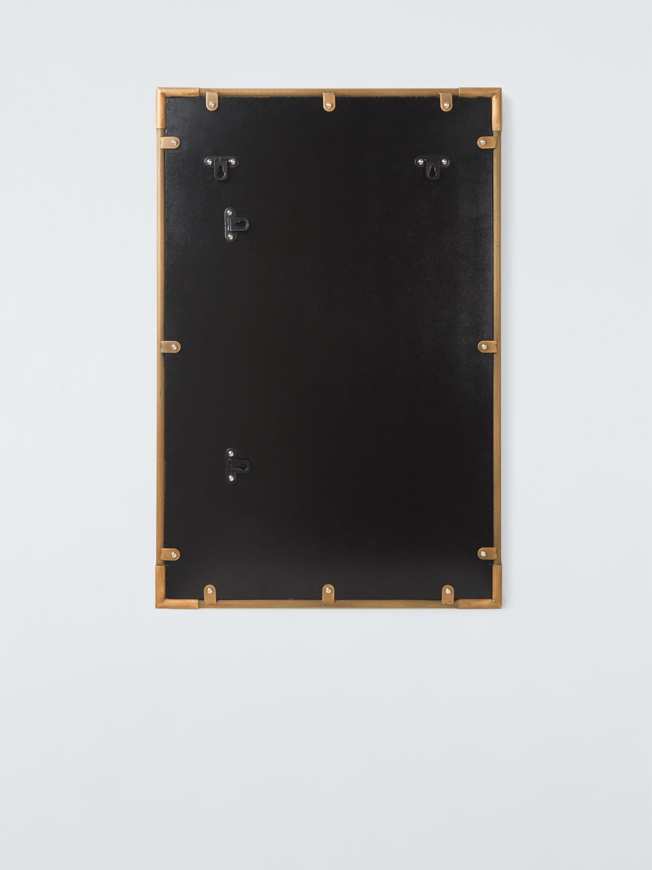 John Lewis Knurl wall mirror antique brass 90x60cm - British product