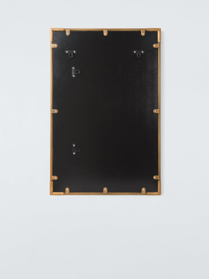 John Lewis Knurl wall mirror antique brass 90x60cm - British product