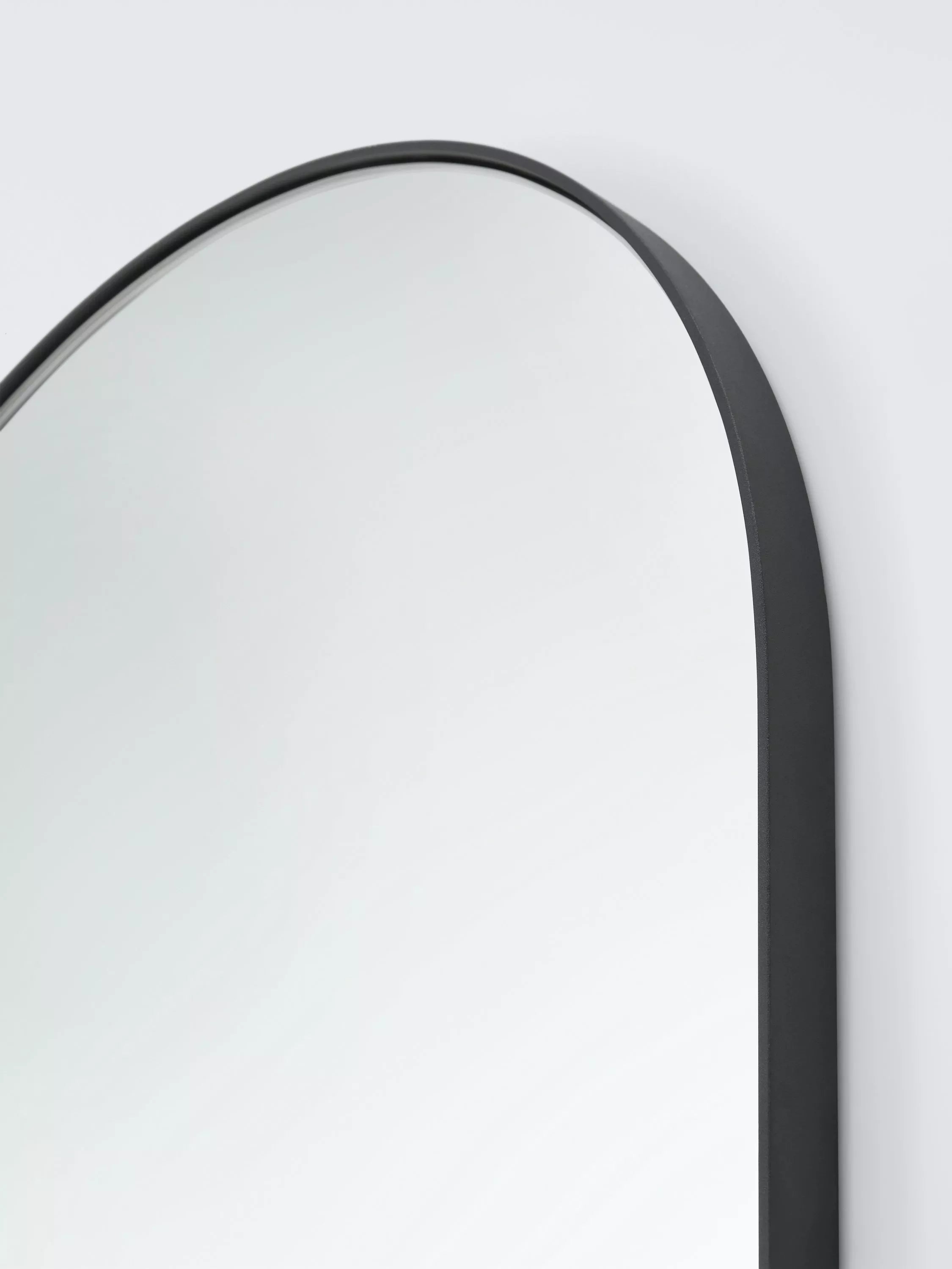 John Lewis Scandi leaner arch mirror black 180x60cm, imported from the UK