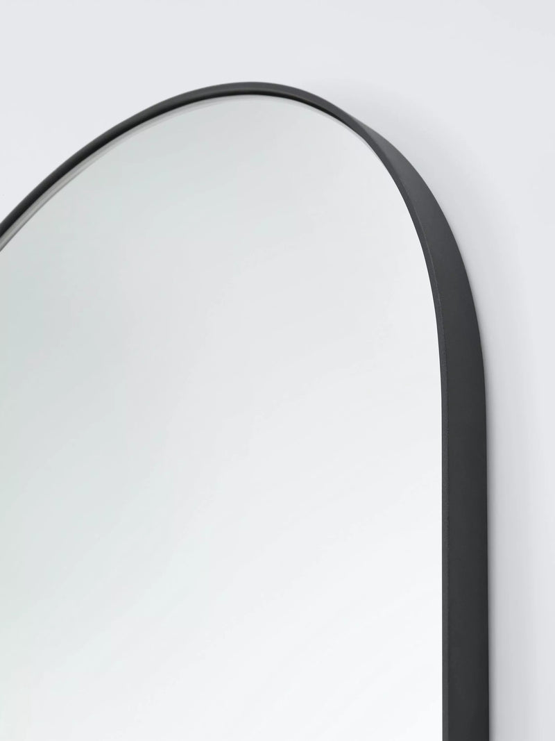 John Lewis Scandi leaner arch mirror black 180x60cm, imported from the UK