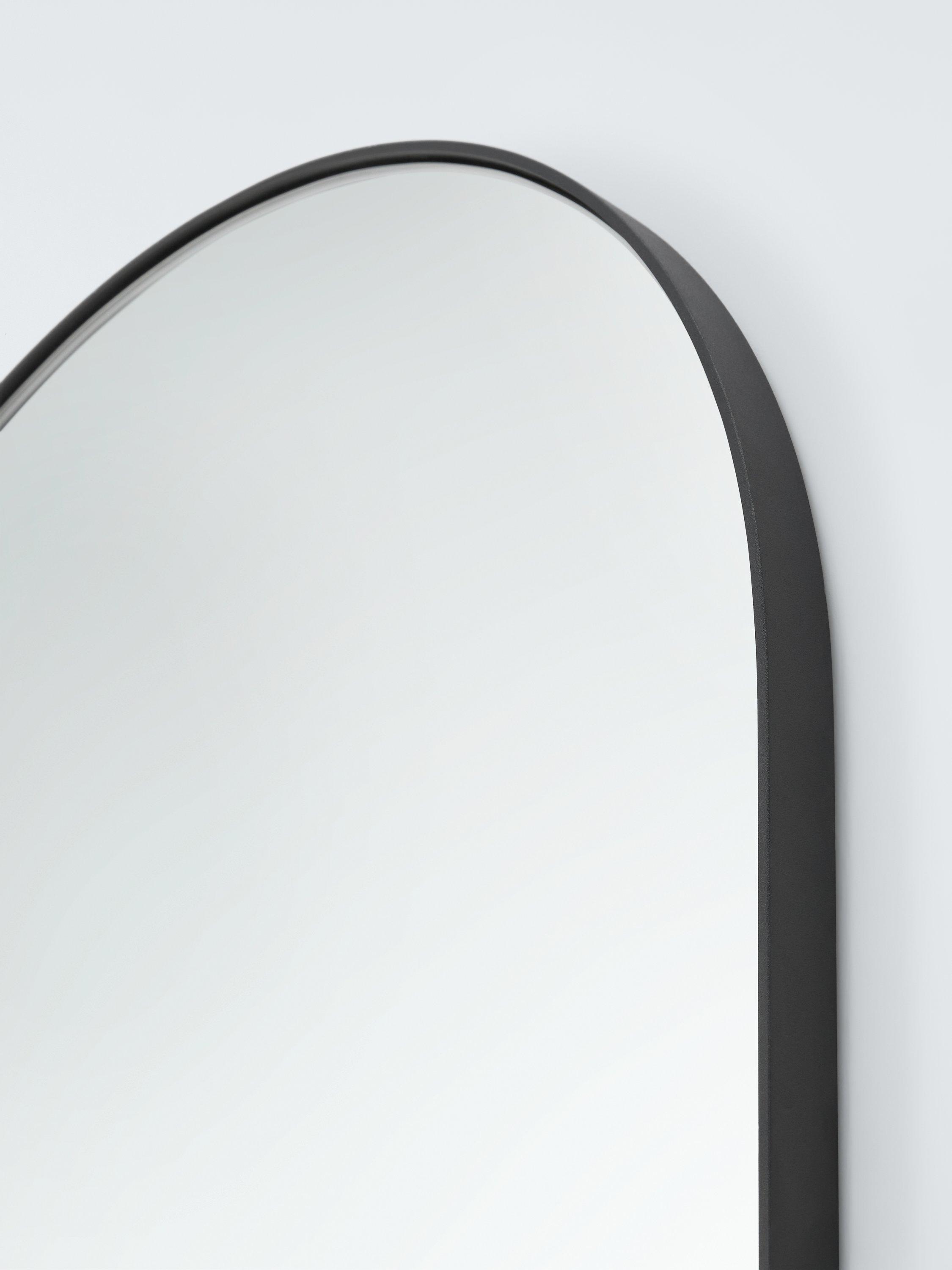 John Lewis Scandi leaner arch mirror black 180x60cm, imported from the UK