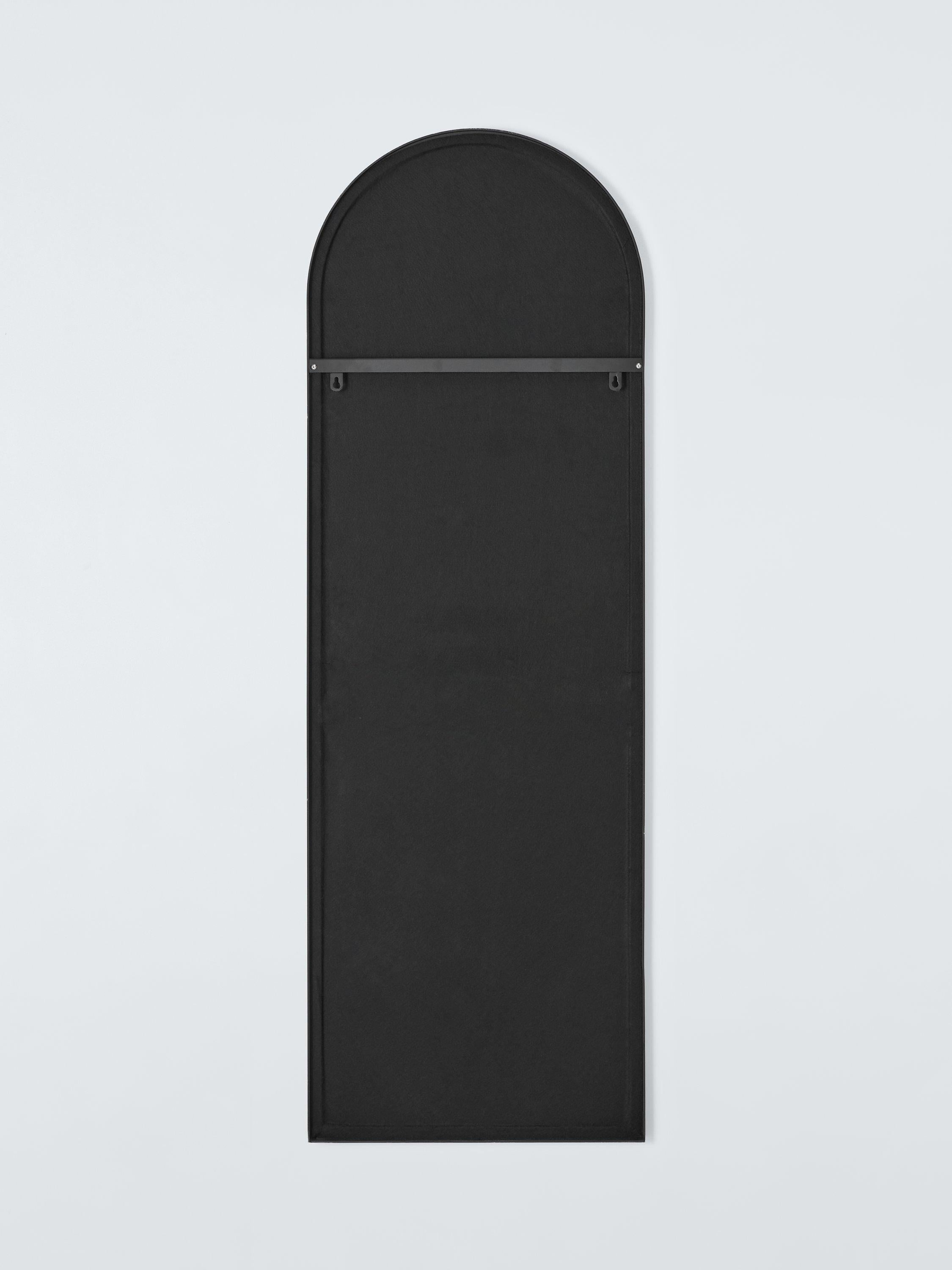 John Lewis Scandi leaner arch mirror black 180x60cm, imported from the UK