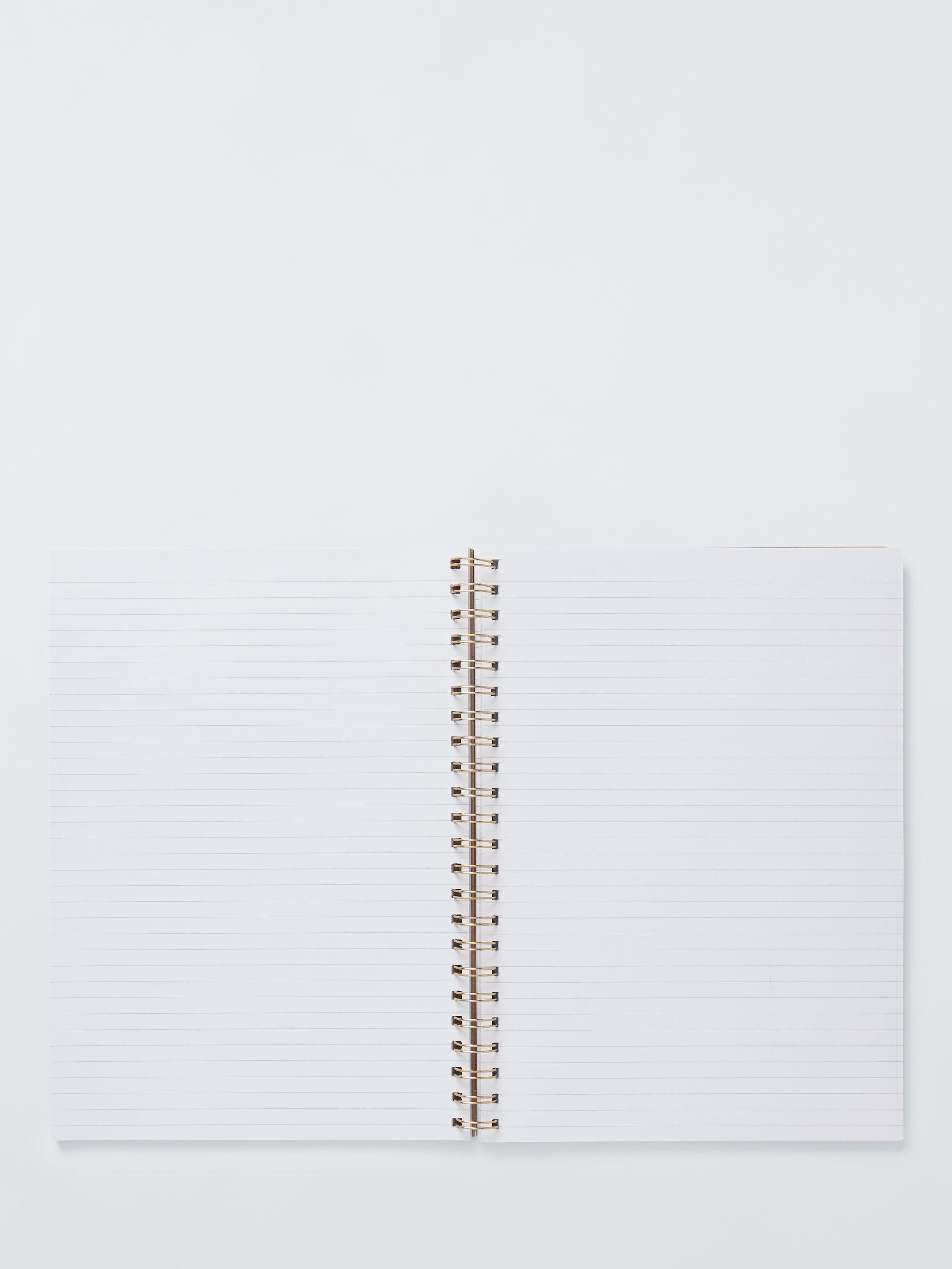 John Lewis A4 Kraft Hearts Notebook 200 pages, UK version
