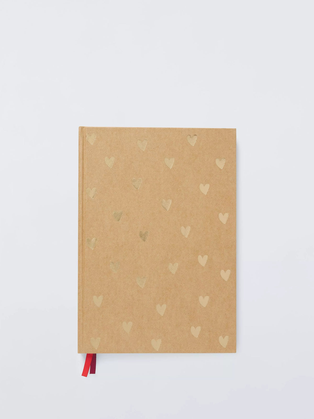 John Lewis B5 hardback foil hearts notebook multi, imported from the UK