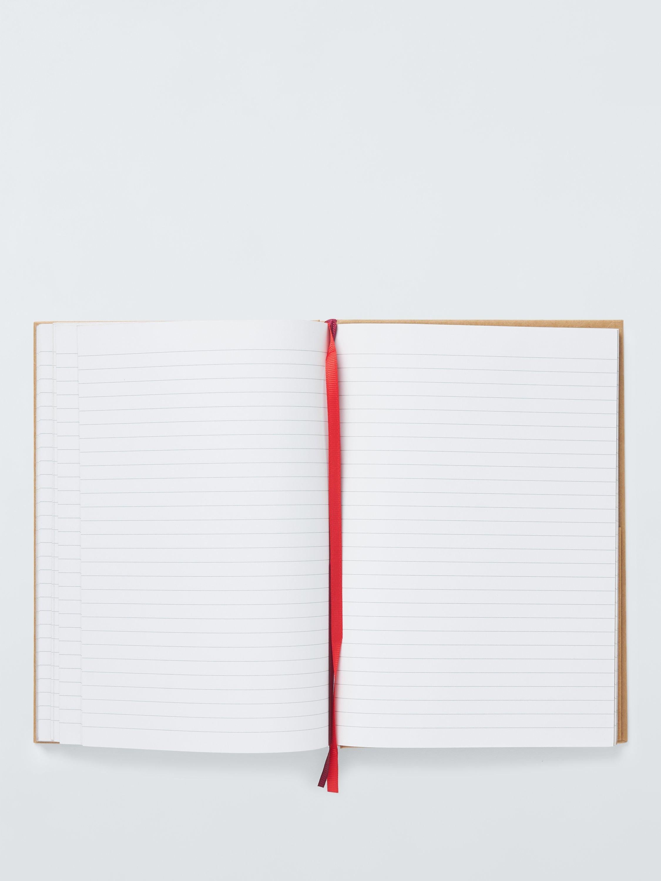 John Lewis B5 hardback foil hearts notebook multi, imported from the UK