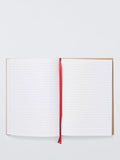 John Lewis B5 hardback foil hearts notebook multi, imported from the UK