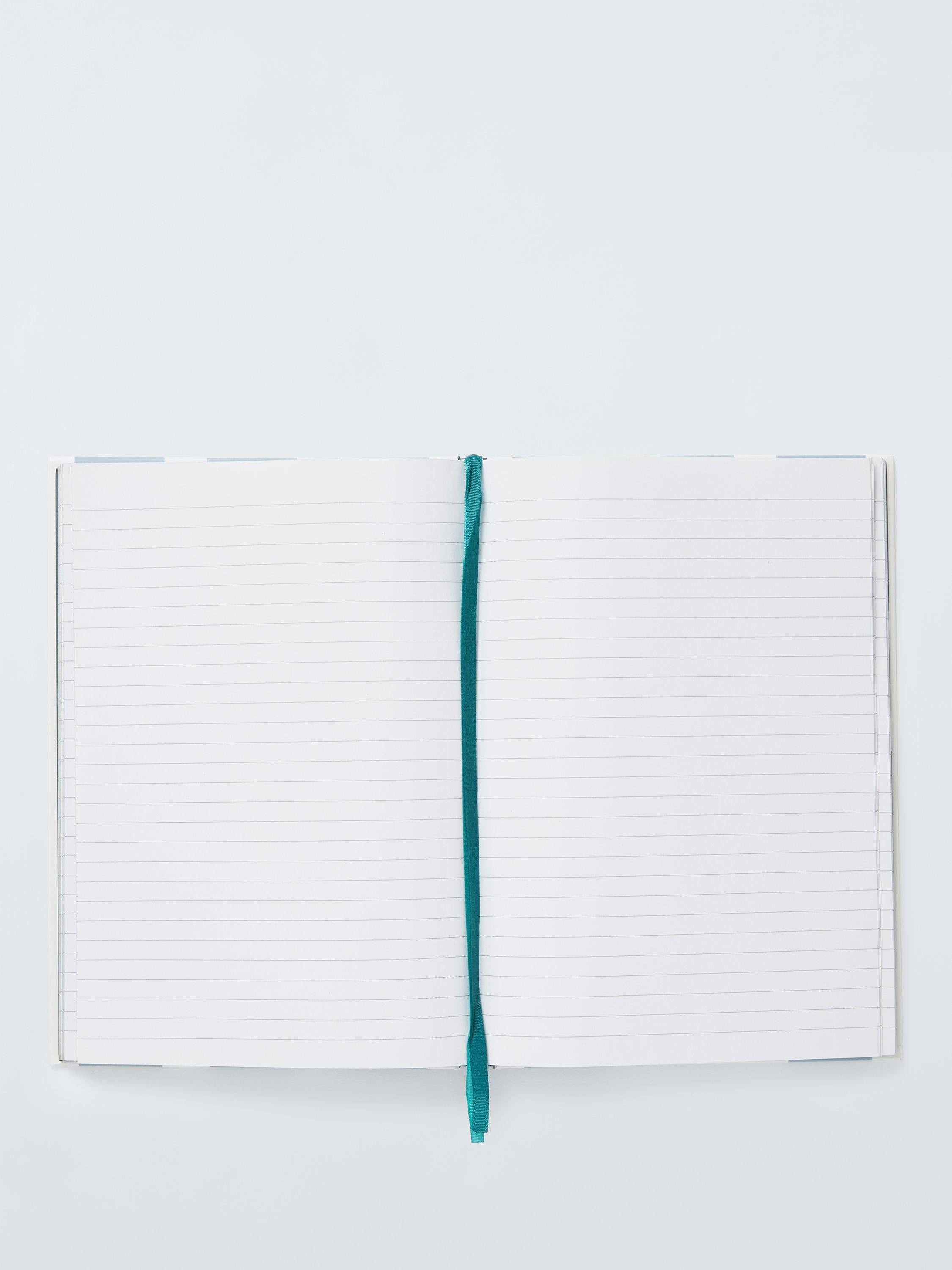 John Lewis B5 hardback stripe notebook lined pages, UK version