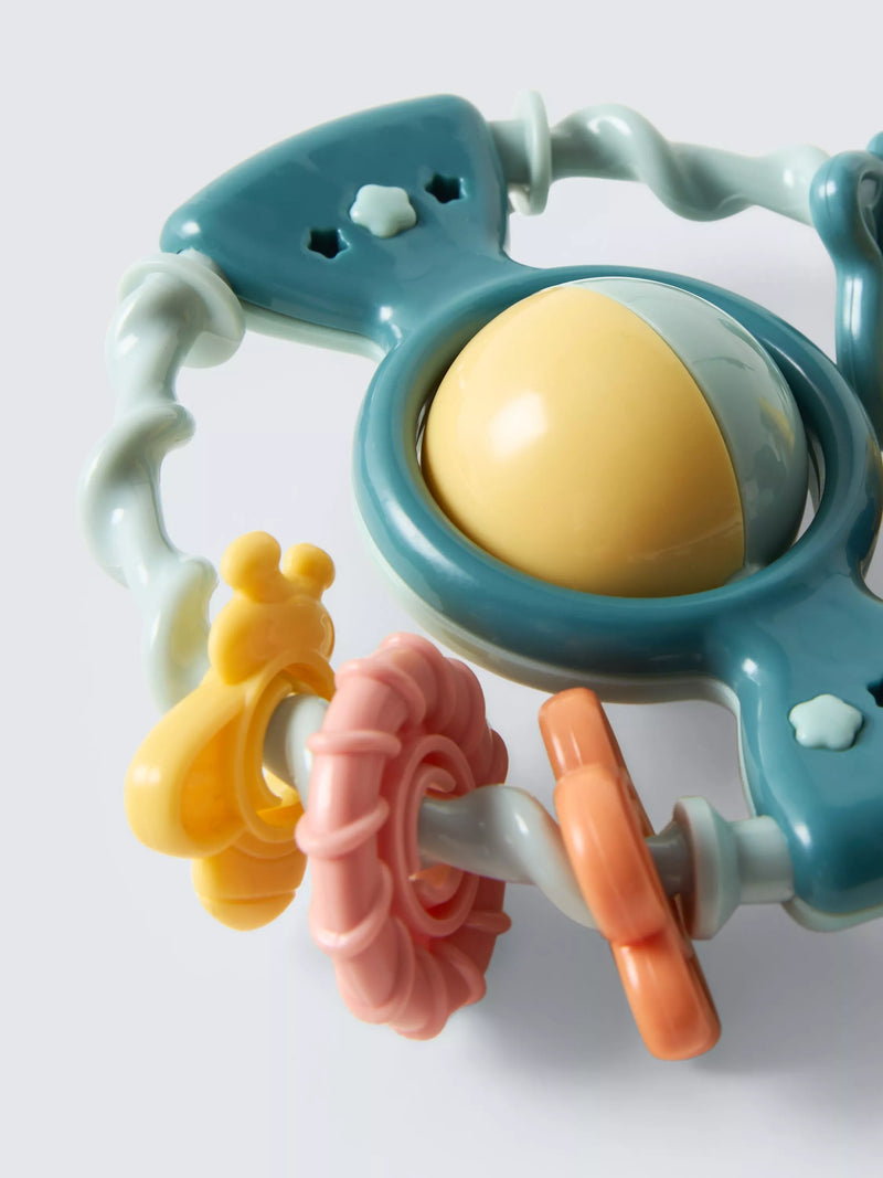 Activity Rattle with Textures and Spinning Motion