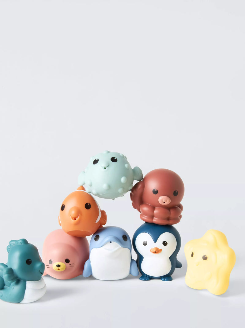 John Lewis Bath Time Squirters, Pack of 8