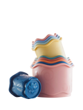 John Lewis stacking cups set with colourful animal designs, UK version